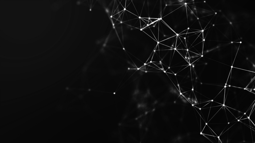 connected node network representing digital attention and content distribution systems