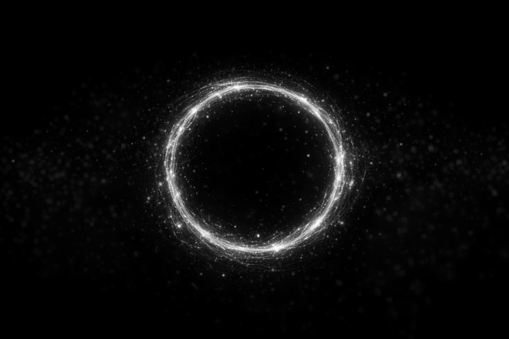 abstract circular signal loop representing continuous content and sustained visibility over time