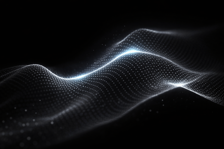 abstract data wave pattern digital signal flow content marketing patterns audience behavior insights