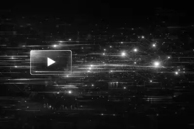 Abstract video and data network representing video for AI search optimization