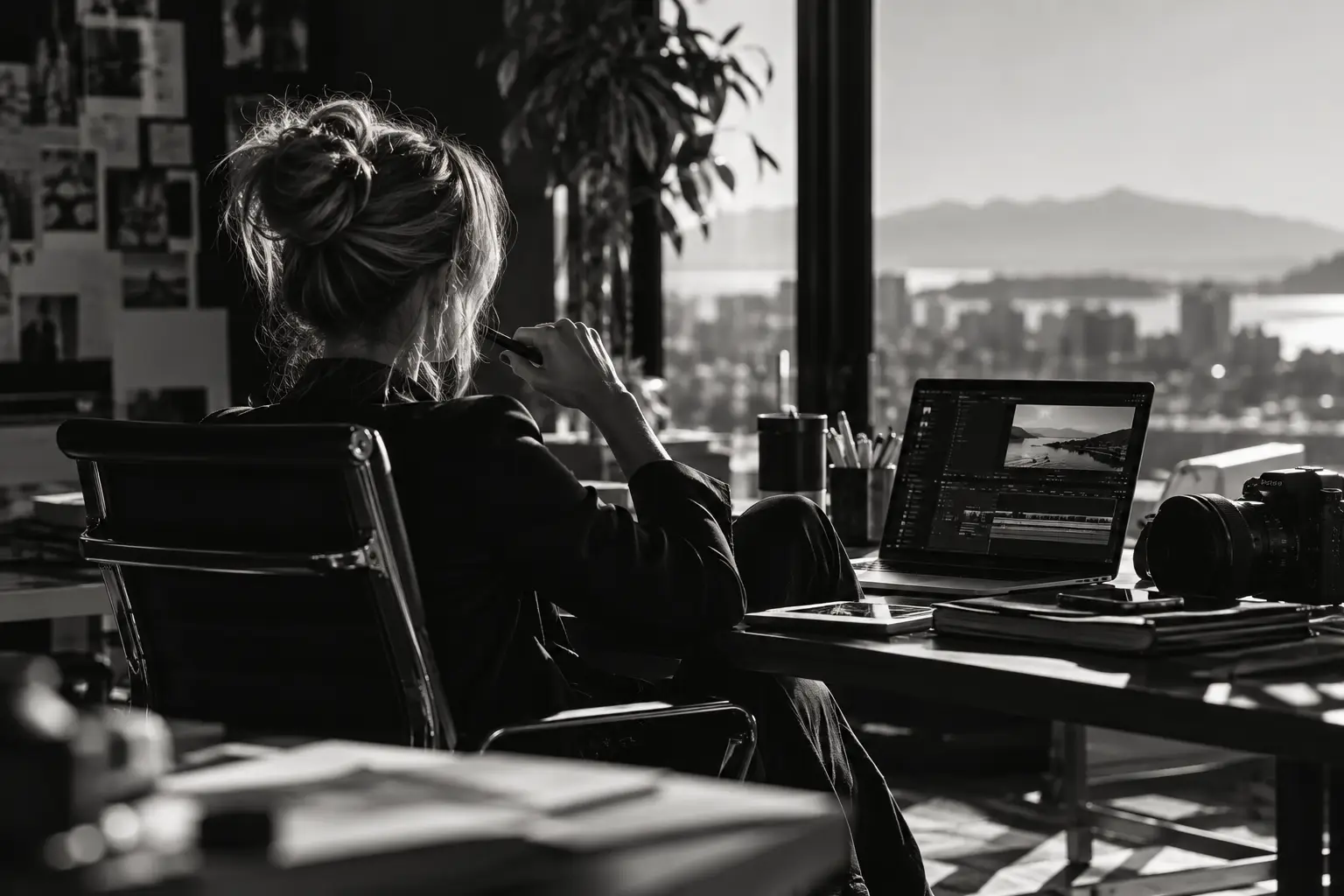 Marketing manager working within a strategic media system